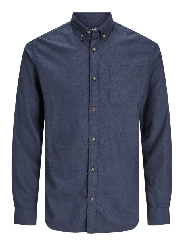 JJECLASSIC MELANGE SHIRT LS NOOS Navy Blazer 3