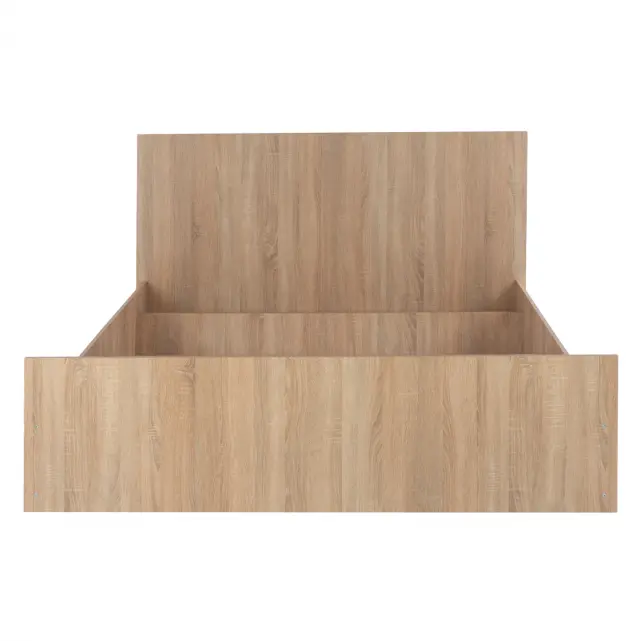 ΚΡΕΒΑΤΙ ΜΕΛΑΜΙΝΗΣ ΔΙΠΛΟ ΓΙΑ ΣΤΡΩΜΑ 160Χ200εκ. SONOMA OAK FB92432 3