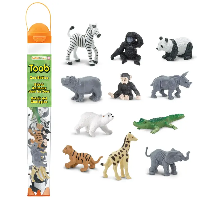 Safari Ltd Μινιατούρες Zoo Babies TOOB Μωρά Ζωάκια (3+ ετών) 680004