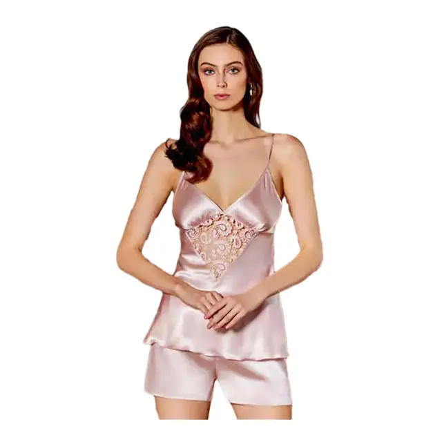 FMS Γυναικείο Babydoll Σατέν Sarah, Χρώμα Σάπιο Μήλο