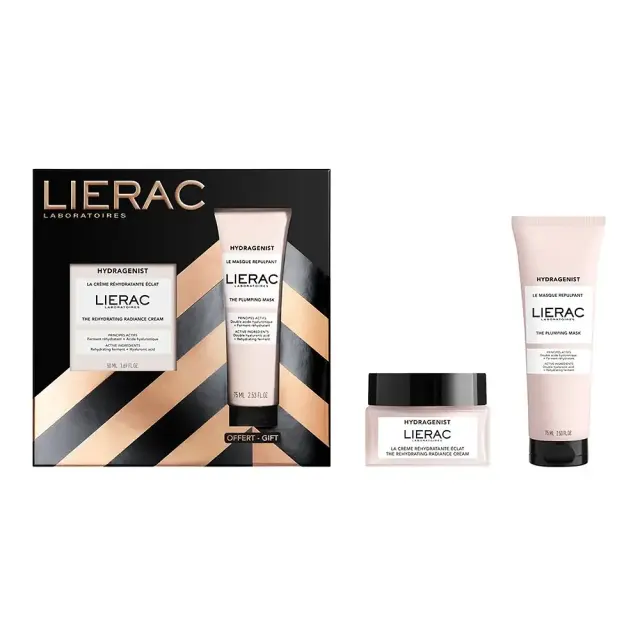 Lierac Xmas Set Σετ Περιποίησης Προσώπου Hydragenist The Rehydrating Radiance Cream Kρέμα Ενυδάτωσης & Λάμψης, 50ml & Δώρο The Plumping Mask Μάσκα Προσώπου, 75ml, 1σετ