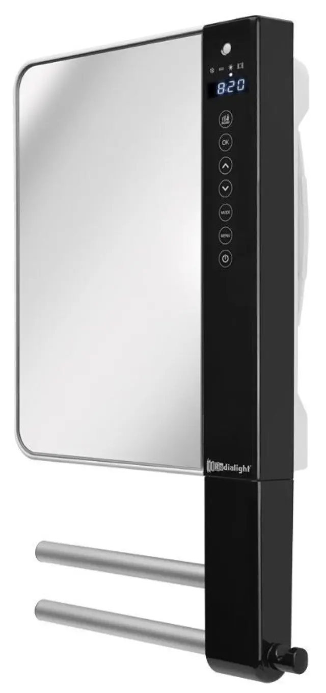 Radialight Windy Visio 1800 Watt - Ψηφιακό Αερόθερμο Μπάνιου με Πρόσοψη Καθρέπτη
