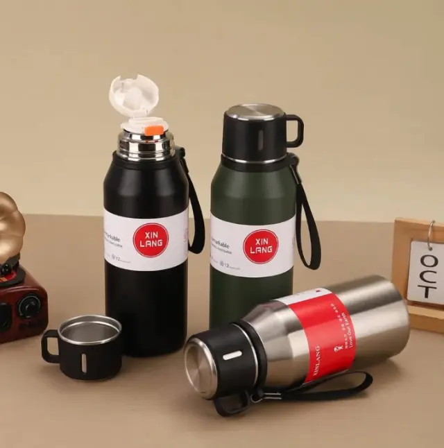 Φορητό παγούρι-θερμός - 1000ml - 413265 - Black 2