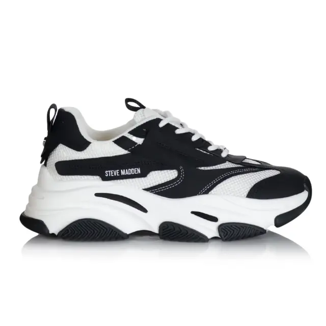 Ανδρικά Sneakers Steve Madden Possess SM12000480-034 Μαύρο Λευκό Μαύρο - 41