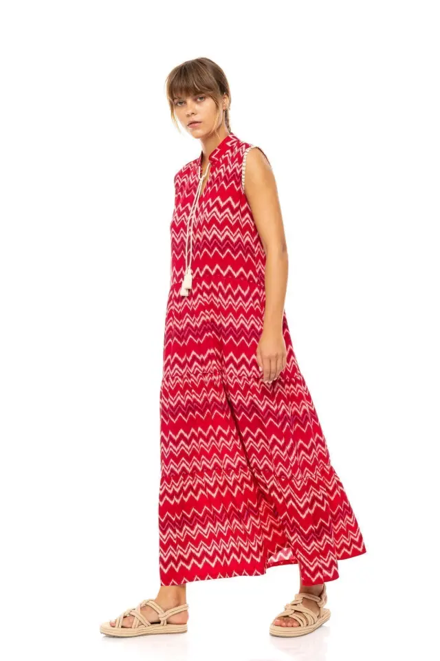 Beachwear Long Rasberry Rainbow B628 Τύπος Pink Label Beachwear 3