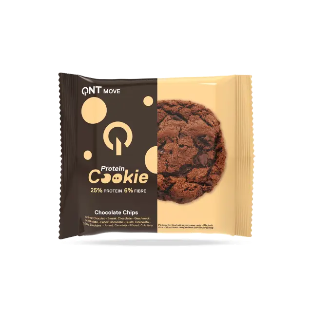 QNT | Protein Cookie Chocolate Chips Μπισκότα Πρωτεΐνης με Κομμάτια Σοκολάτας | 60g