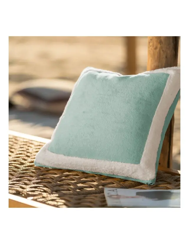 Μαξιλαροθήκη Ξαπλώστρας Gofis Home Coral Sense Sea Glass / Vanilla 519/38 43x43