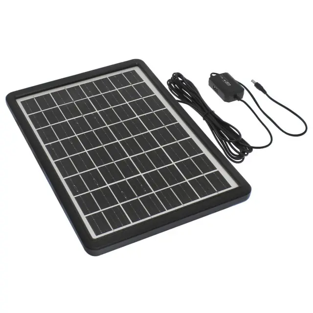 GDSuper Ηλιακός Φορτιστής Μπαταριών 15W με σύνδεση USB GD-120 2