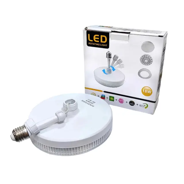 LED φωτιστικό οροφής 18W Φ180 3000Κ Ε27 - LED Rotating Light 062165