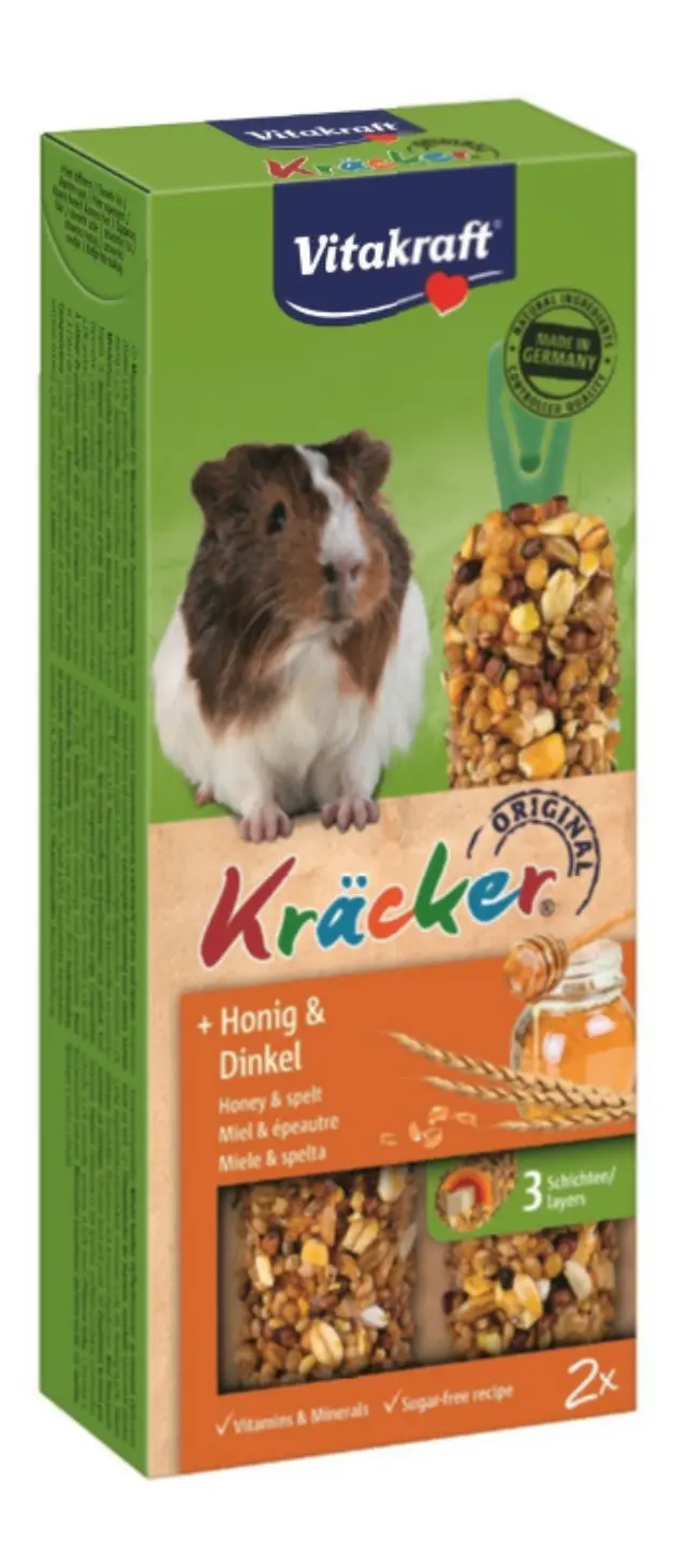 Vitakraft - KrAcker Honey-Spelt Guinea pig - 25163 - Pet Supplies