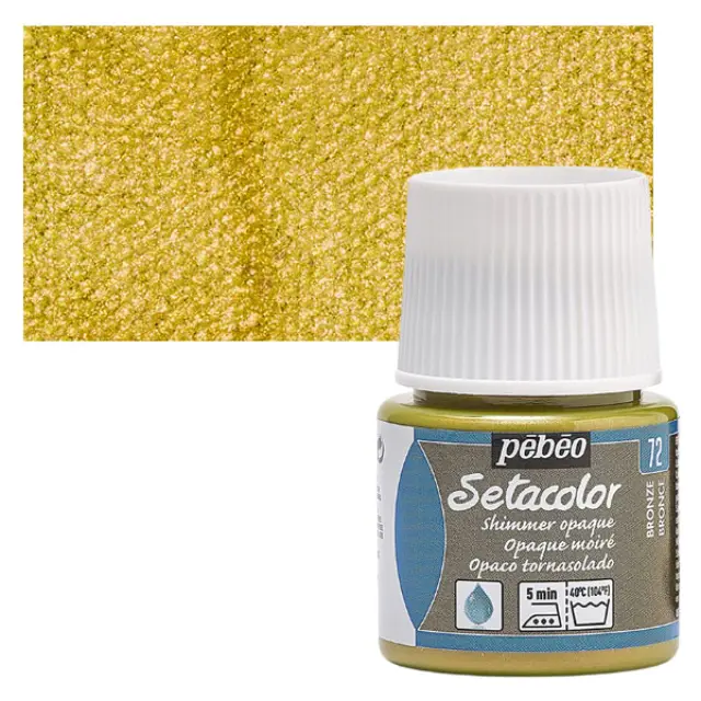Pebeo Χρώμα Υφάσματος Setacolor Opaque - 72 Bronze Shimmer - 45ml