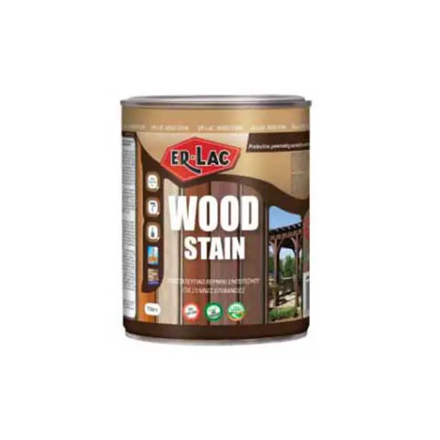ER-LAC WOOD STAIN Βερνίκι Εμποτισμού Ξύλου Άχρωμο SATINE 2,5 lt