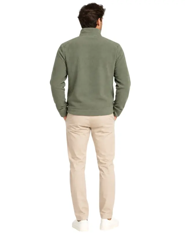 Accademia Militare - Ανδρική Ζακέτα Φούτερ Fleece W6S737-5642-058 Χακί 3