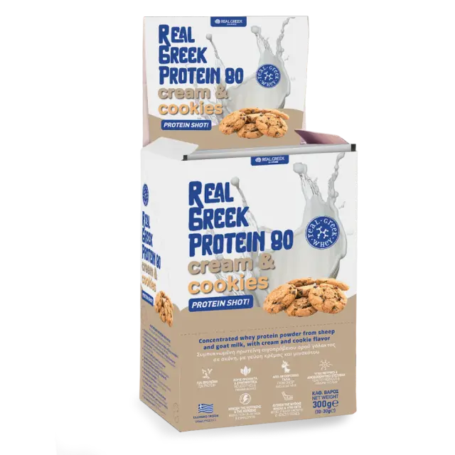 Protein Shot Box: Shot Πρωτεΐνης με γεύση Cream & Cookies – 10 τμχ 2