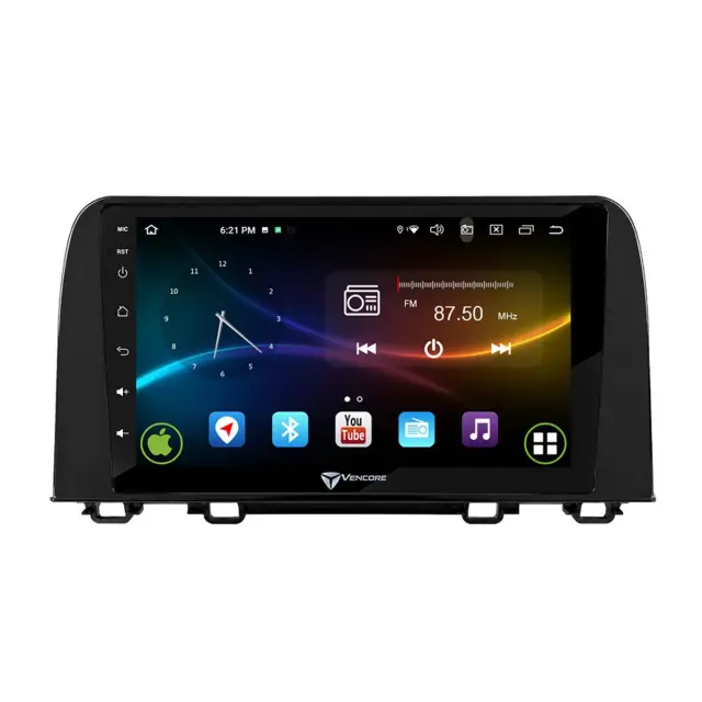 VenCore Οθόνη Multimedia Android 15 9" 9109A MTK6762 Octa-Core 2GB/32GB IPS με Πρόσοψη, CarPlay, Android Auto και Υποστήριξη Κάμερας Οπισθοπορείας AHD για Honda CRV 2017-2022 – Μαύρη (3236-10007-0160B) 2