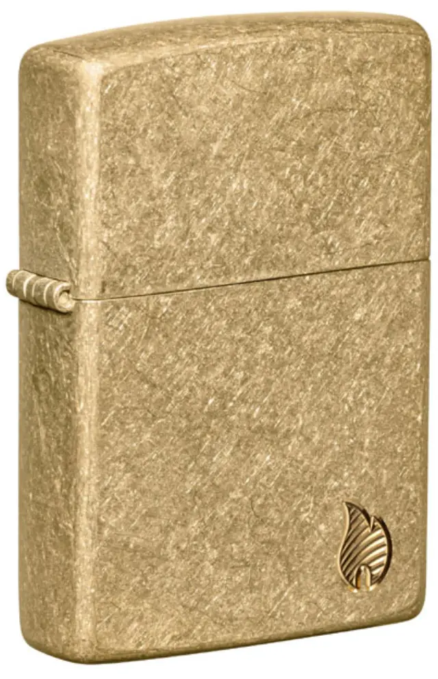 ZIPPO Αναπτήρας - Armor® Tumbled Brass Flame (46398)