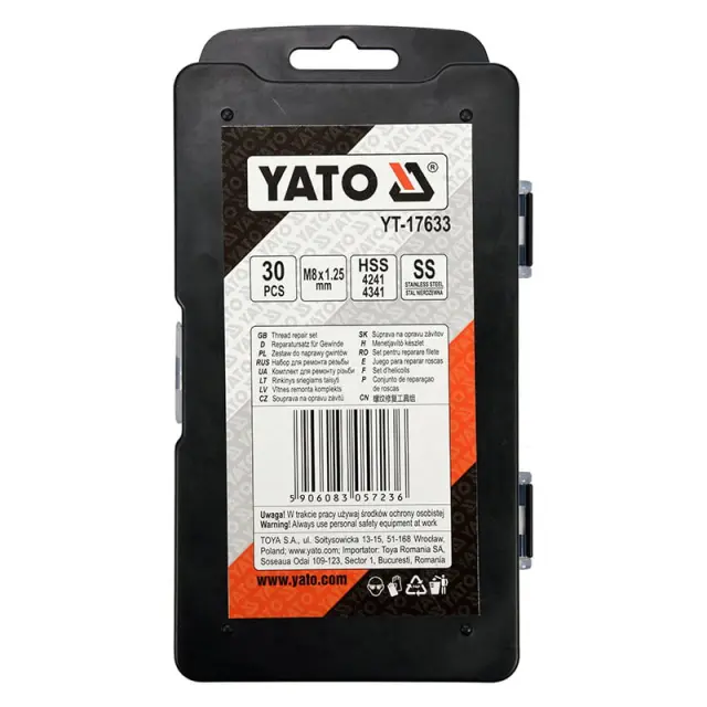 Yato Σετ Επιδιόρθωσης Σπειρωμάτων YT-17633 3
