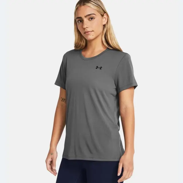 Under Armour Women's Tech SSC Solid T-Shirt Γκρι Σκούρο 1384231-025 (Under Armour)