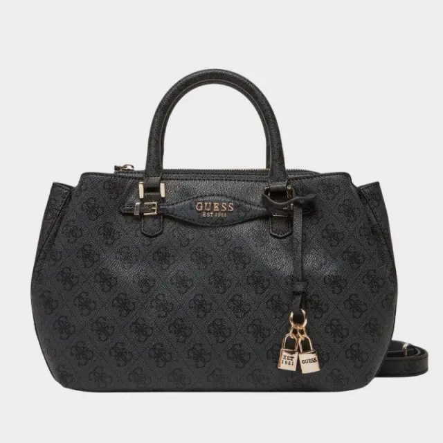 Guess - Γυναικεία Τσάντα Ώμου Katya HWSG9652060-COAL Μαύρο