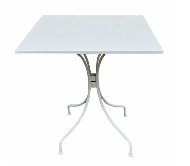 Τραπέζι PARK Μέταλλο Άσπρο 70x70x71cm