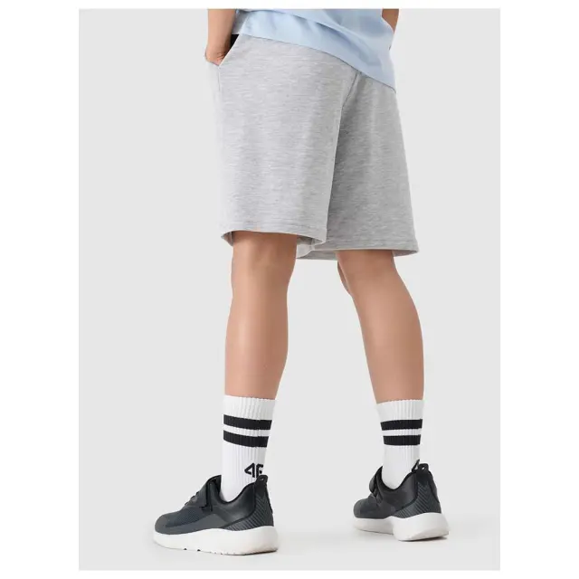 4F Shorts Grey Melange Kids 4FJWMM00TSHOM629-25M - 152 3