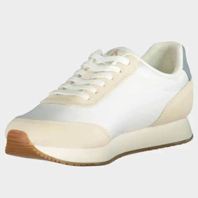 Calvin Klein - Ανδρικά Sneakers Retro Runner Iconic Snk YM0YM01119-0LD Λευκό - 45 3