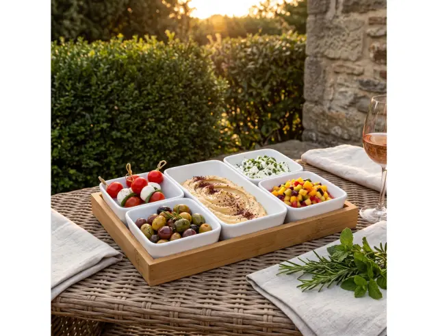Σετ Σερβιρίσματος Secret de Gourmet με 5 κεραμικά μπωλ και δίσκο - 6 τεμάχια 173778
