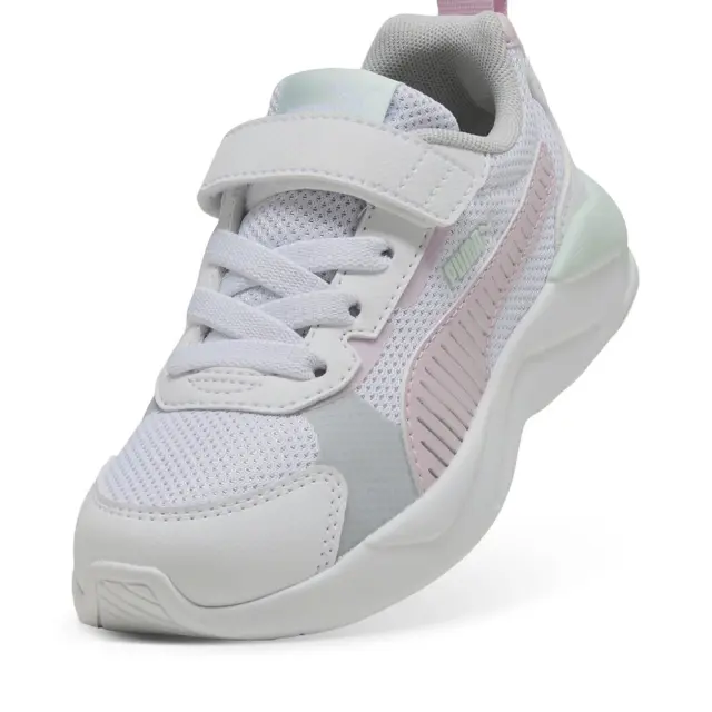 Puma X-Ray 3 LT AC (PS) (401494-04) - Λευκό-Ροζ 3