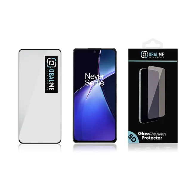 OBAL:ME 5D Glass Screen Protector for Oneplus Nord CE4 Lite 5G Black 3