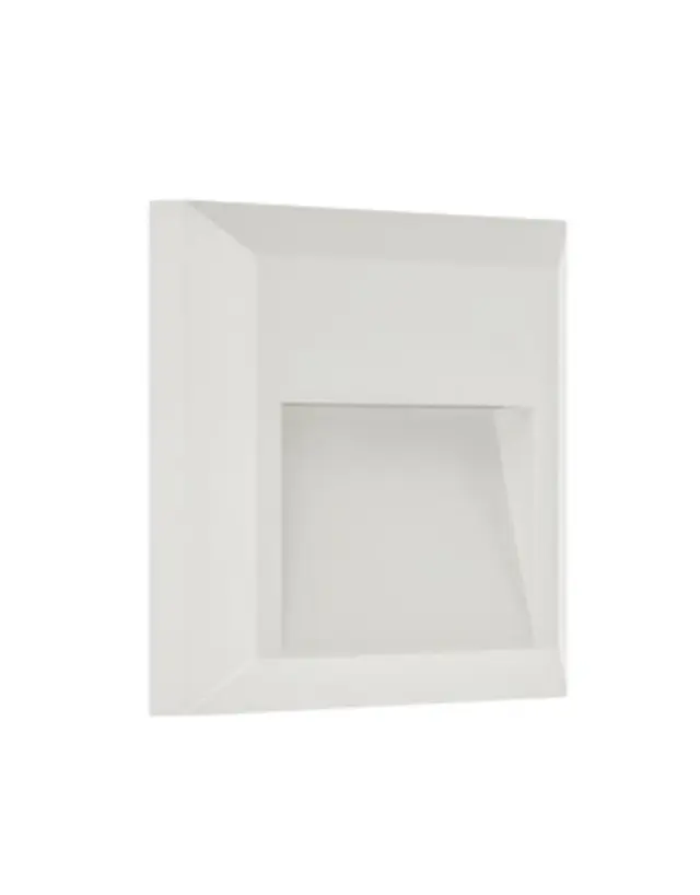 ΦΩΤΙΣΤΙΚΟ ΑΠΛΙΚΑ LED SLIM 124X124X28mm 2W 3000k 60lm IP65 ΠΛΑΣΤΙΚΟ ΛΕΥΚΟ SEASIDE UNIVERSE