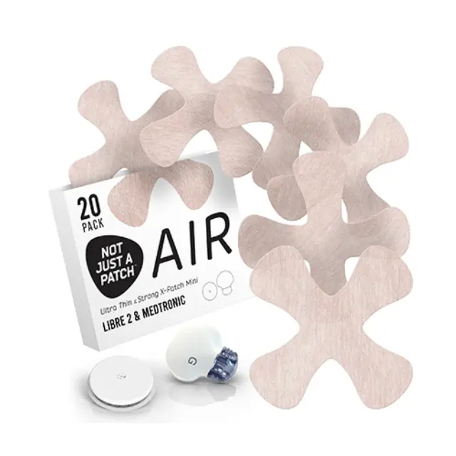Not Just a Patch X-Mini Air Αδιάβροχα Αυτοκόλλητα για Αισθητήρες Freestyle Libre 2 Plus, Dexcom G7, Dexcom ONE+, Medtronic Guardian, Sibionics, Syai Ultra & Medtrum TouchCare Nano 20τμχ – Μπεζ Ανοιχτό