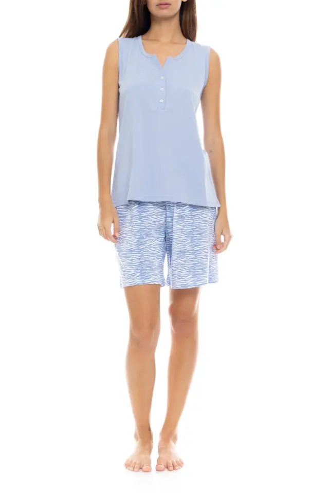 S1354 - Type - PYJAMA SHORTS BLUE LEO 2