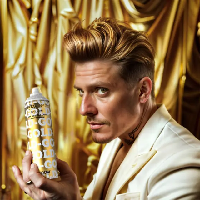 Immortal One Day Hair Color Spray – Gold Night 200ml 3