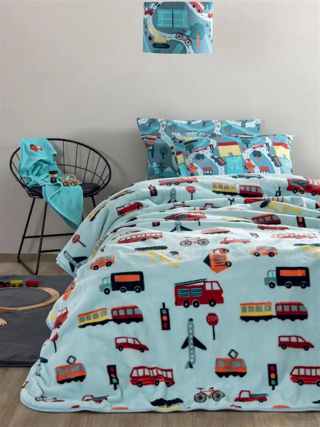Κουβέρτα βελουτέ bebe Palamaiki BV726 Κούνιας 110 x 140