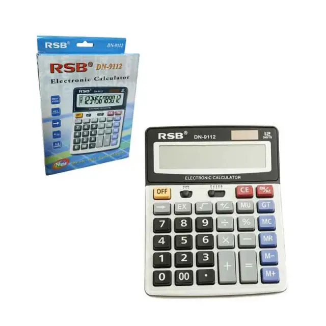 RSB Ηλεκτρονικό Αριθμομηχανή 12 Ψηφίων DN-9112 - Electronic Calcurator 0301021