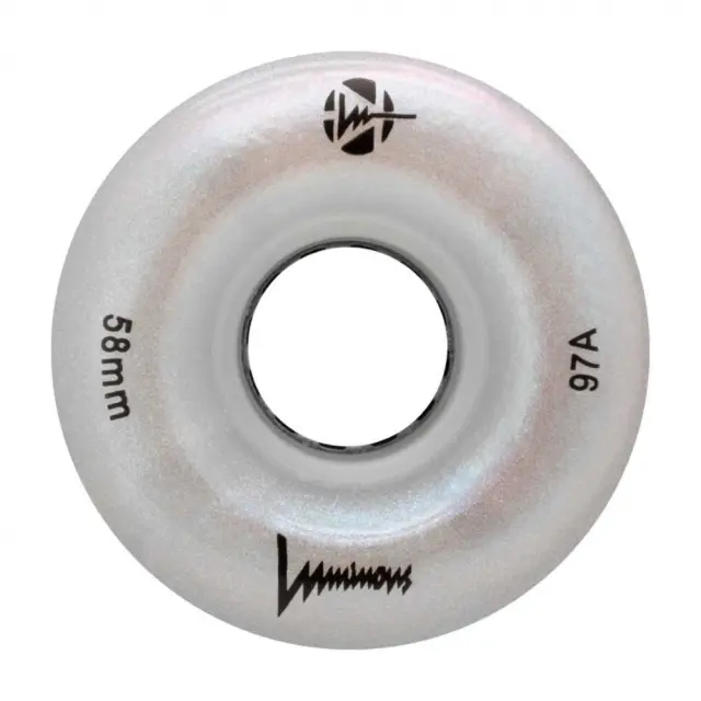 LUMINOUS 58mm/97A Ροδάκι Led - White Pearl (4αδα)