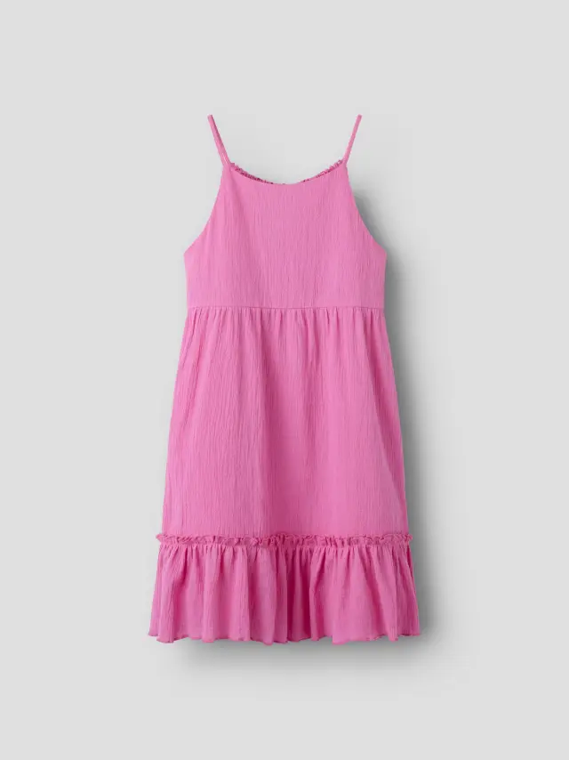 Name It Κοντό Φόρεμα κοριτσίστικο υφαντό Ροζ NKFFIMIA SL DRESS NOOS - 13227423 3