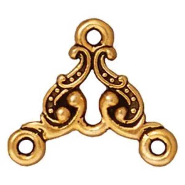Διακοσμητικός Σύνδεσμος Χυτό Pewter - Empire - Antique Gold - 1τεμ