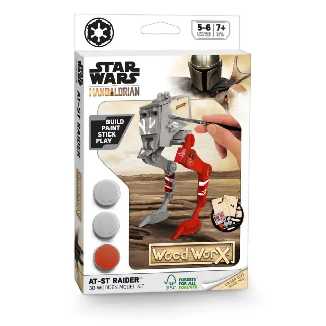Wood WorX Star Wars AT-ST - Φιγούρα Μοντελισμου (177692) 2