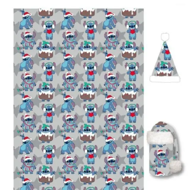 Σετ Κουβερτάκι + Σκούφος Disney Stitch Set Blanket 100X140 + Hat AYM-077STITCH-SET
