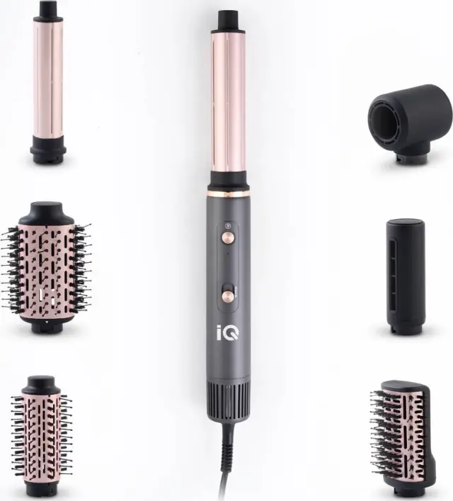 IQ HD-1279 Airstyler 7 In 1 Ηλεκτρική Βούρτσα Μαλλιών Με Αέρα 1300W