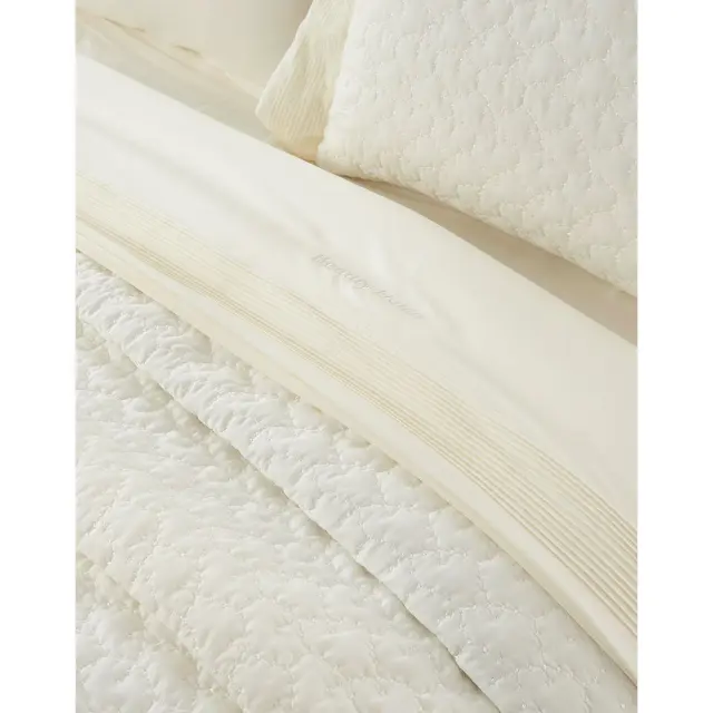 Νυφικό Σετ 3 Τεμ Κουβερλί 230x250 Υπέρδιπλο Beauty Home Thalia 12504 Εκρού 100% Microfiber 3