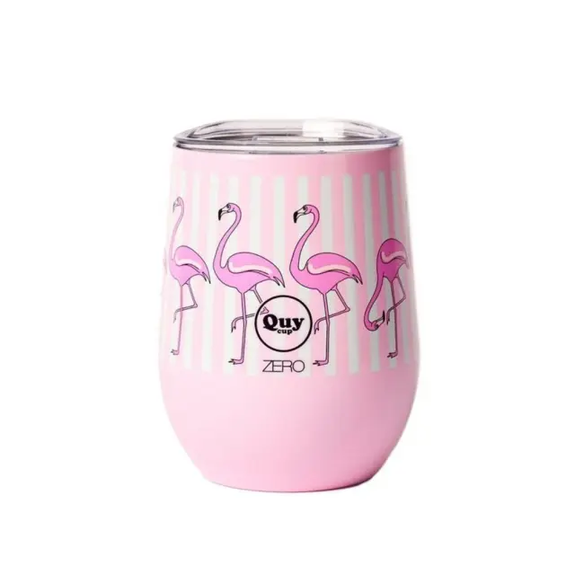 Quy Cup Ανοξείδωτη Κούπα Θερμός (Hot/Cold) 300ml: Flamingo