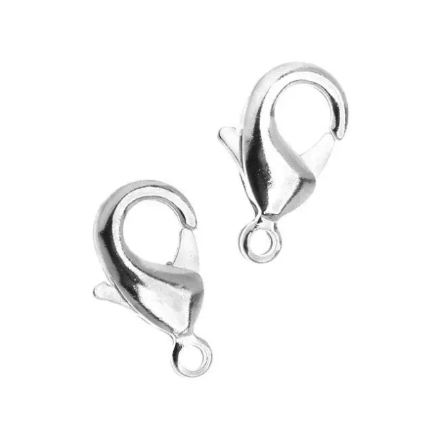 Κούμπωμα Καβουράκι Silver Color 12mm ~10τεμ