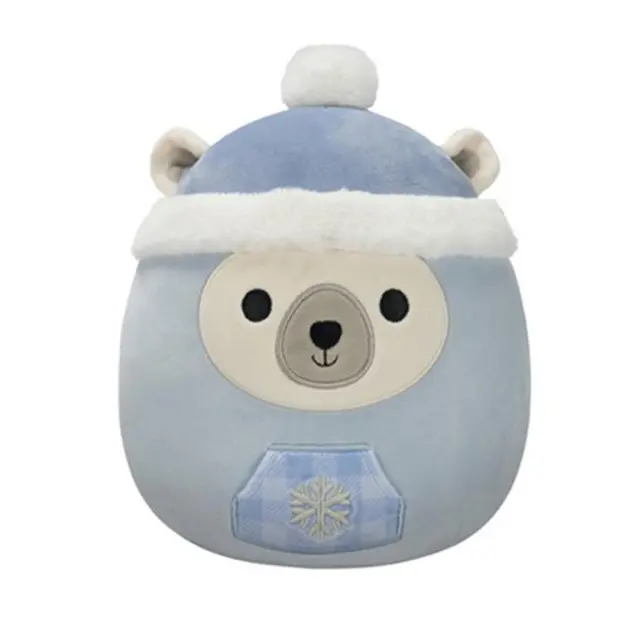 Λούτρινα Squishmallows X-Mas Brook The Polar Bear 13Εκ. / SQXM00987 (Jazwares)