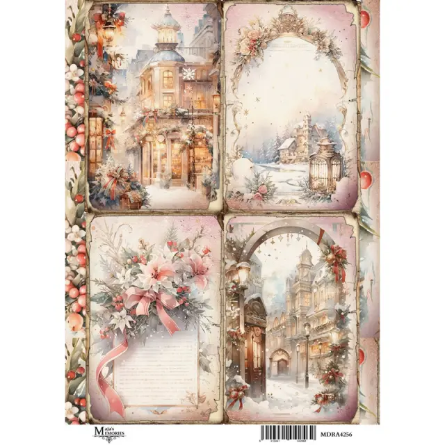 Ριζόχαρτο Maja's Memories, 22.5x32cm, Χριστουγεννιάτικες κάρτες, MDRA4256