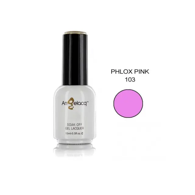 Ημιμόνιμο επαγγελματικό βερνίκι ANGELACQ 15ML - 0.5FL.OZ 103 Phlox Pink