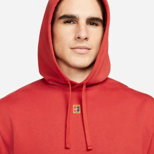 Nike Court Hoodie (DA5711-671) - Κόκκινο - S 3