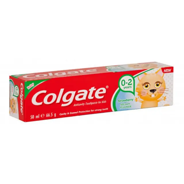 COLGATE Οδοντόκρεμα με Γεύση Φράουλα για 0m+ 50ml