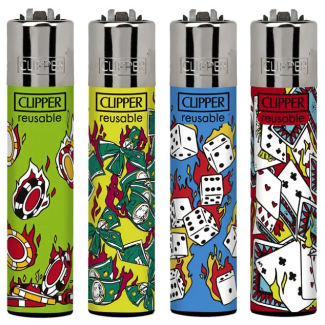 Clipper Αναπτήρας Μεγάλος - Luck on Fire